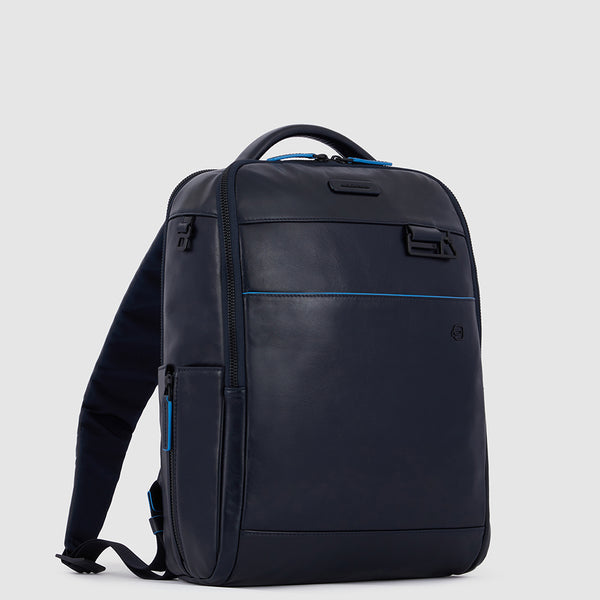 PIQUADRO
Rucksack für 14-Zoll-Laptop aus blauem Leder – CA6289B2V