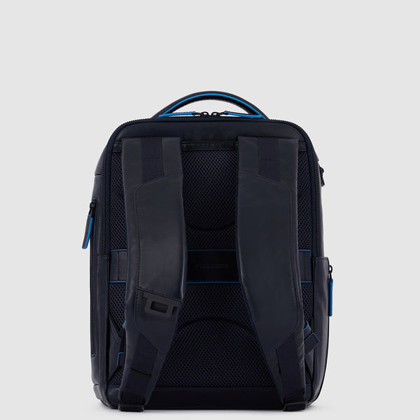 PIQUADRO
Rucksack für 14-Zoll-Laptop aus blauem Leder – CA6289B2V