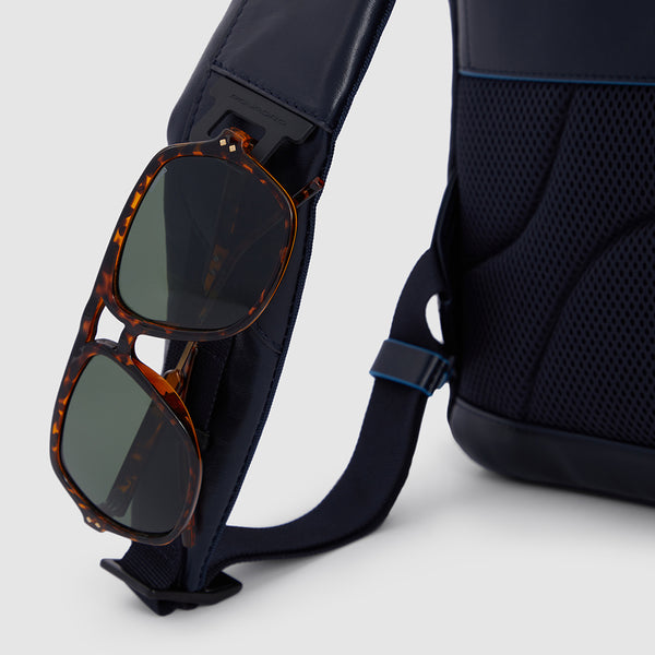 PIQUADRO Rucksack für 14-Zoll-PC aus schwarzem Leder – CA6289B2V