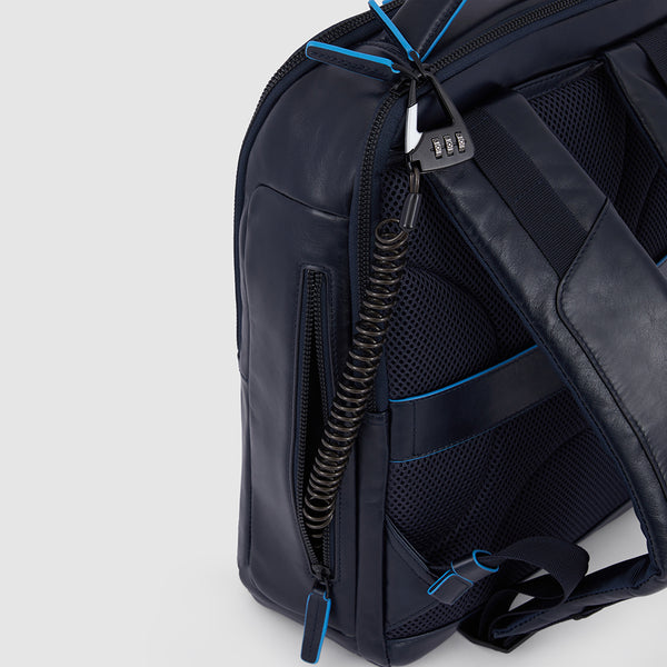 PIQUADRO Rucksack für 14-Zoll-PC aus schwarzem Leder – CA6289B2V