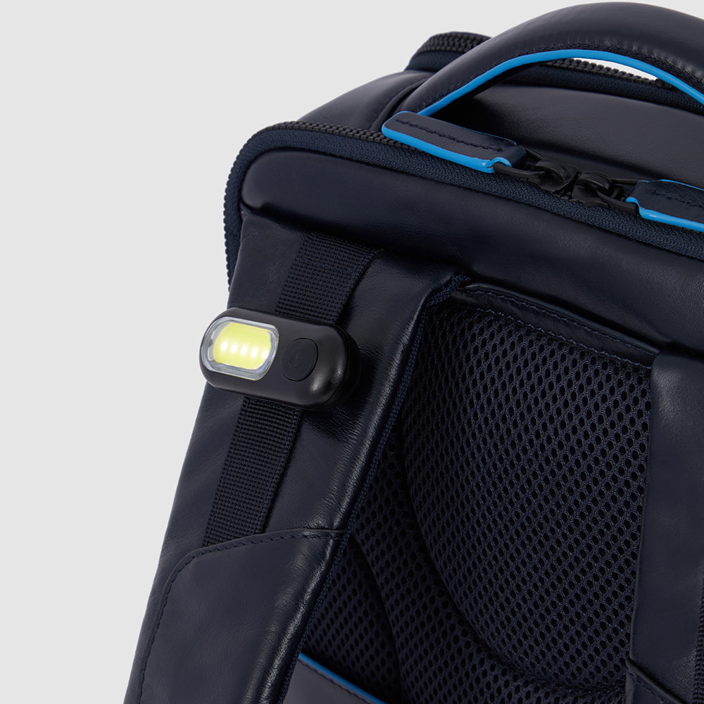 PIQUADRO Rucksack für 14-Zoll-PC aus schwarzem Leder – CA6289B2V
