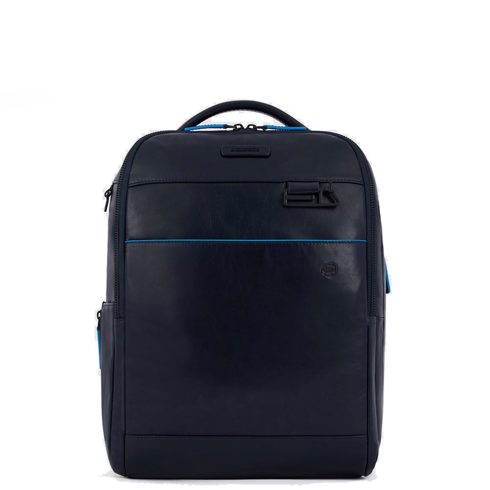 PIQUADRO
Rucksack für 14-Zoll-Laptop aus blauem Leder – CA6289B2V