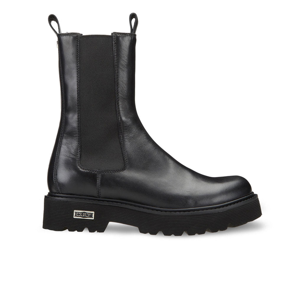 Damenschuhe CULT Slash 3267 Schwarze Stiefeletten mit elastischem Einsatz