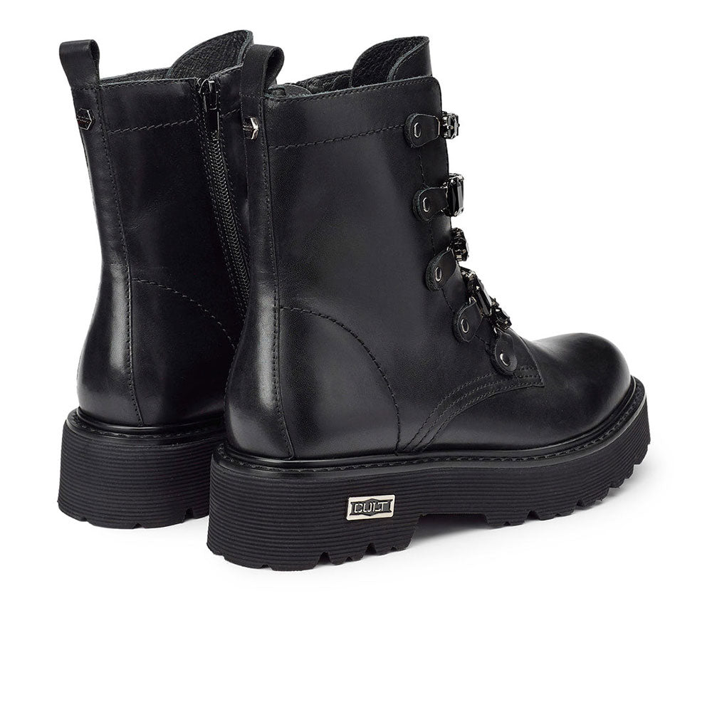 Scarpe Donna CULT Slash 3907 Anfibi in Pelle Nera