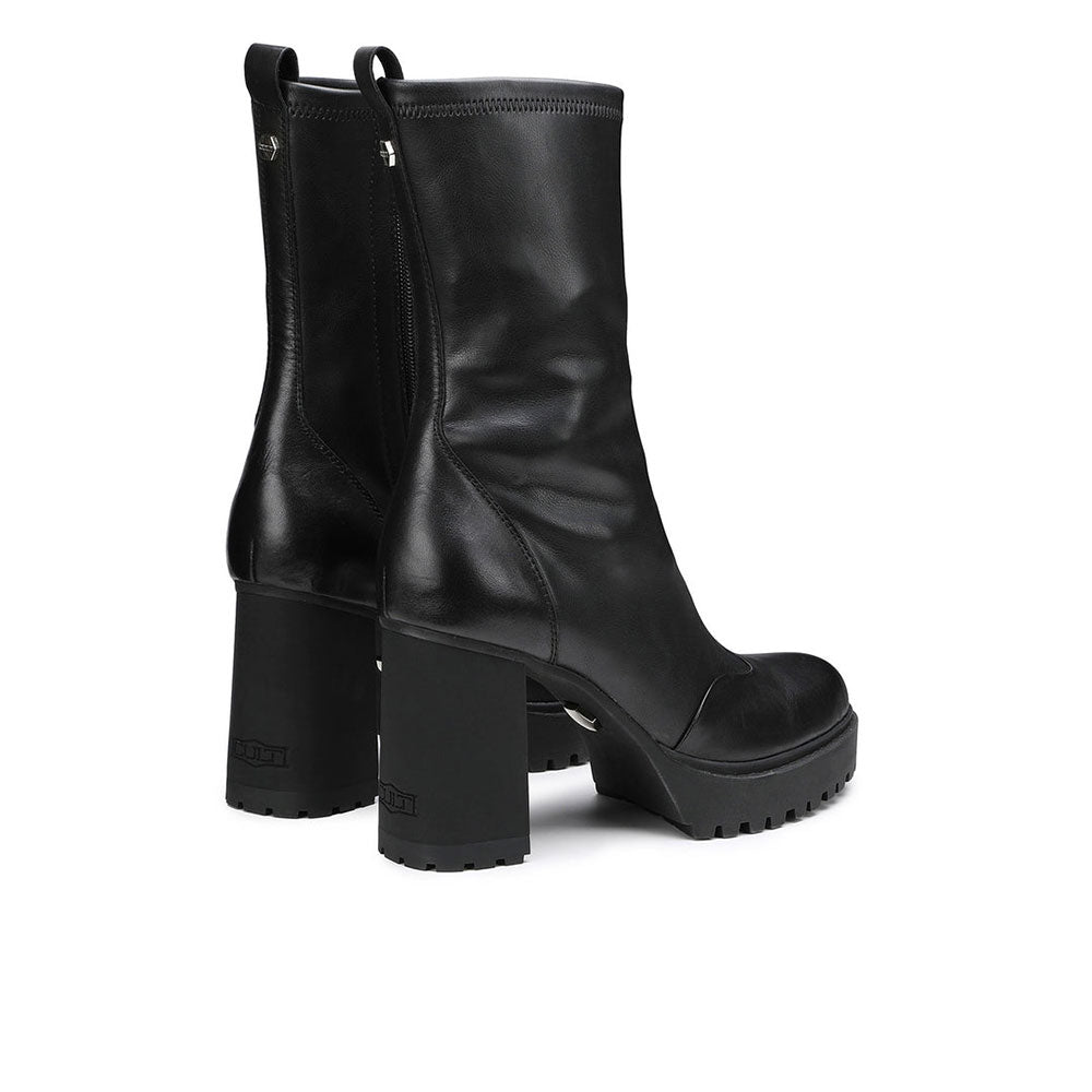 Scarpe Donna CULT Jagger 4110 Stivaletti con Tacco in Pelle Nera