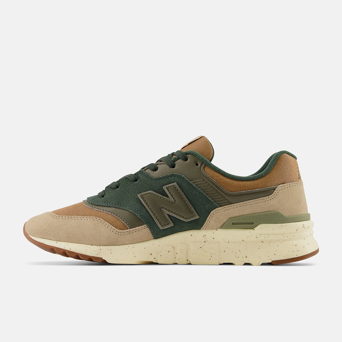 Scarpe Uomo NEW BALANCE Sneakers 997H in Pelle Scamosciata e Mesh colore Dark Camo Green