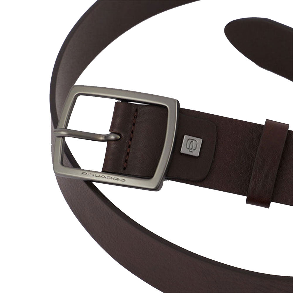Cintura Uomo PIQUADRO in Pelle Testa Moro Linea Black Square - CU5921B3