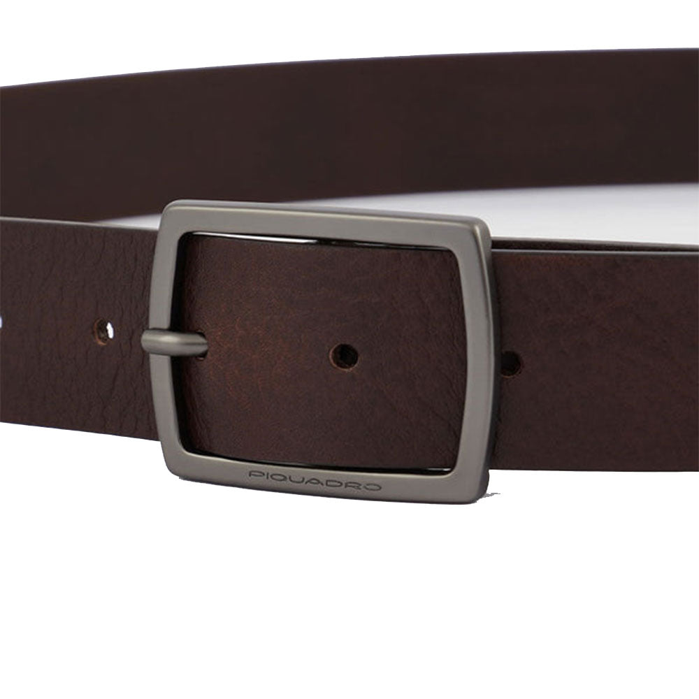 Cintura Uomo PIQUADRO in Pelle Testa Moro Linea Black Square - CU5921B3
