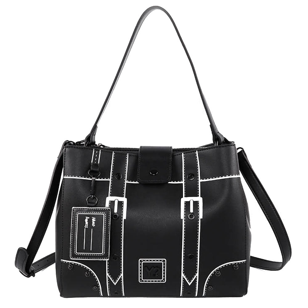 Borsa Donna a Spalla Y NOT linea Dream Monochrome Black D007
