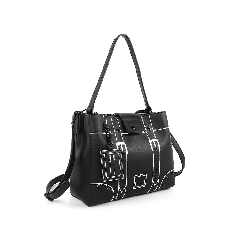 Borsa Donna a Spalla Y NOT linea Dream Monochrome Black D007