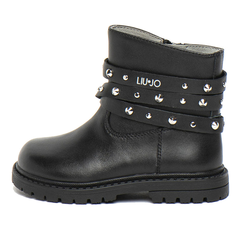 Stivaletti Neri Offerte Stivaletti Bambina Scarpe Bambina LIU JO Linea Debbie 24 Stivaletti Neri Con Borchie