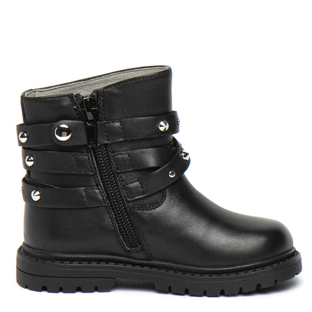 Scarpe Bambina LIU JO linea Debbie 24 Stivaletti Neri con Borchie