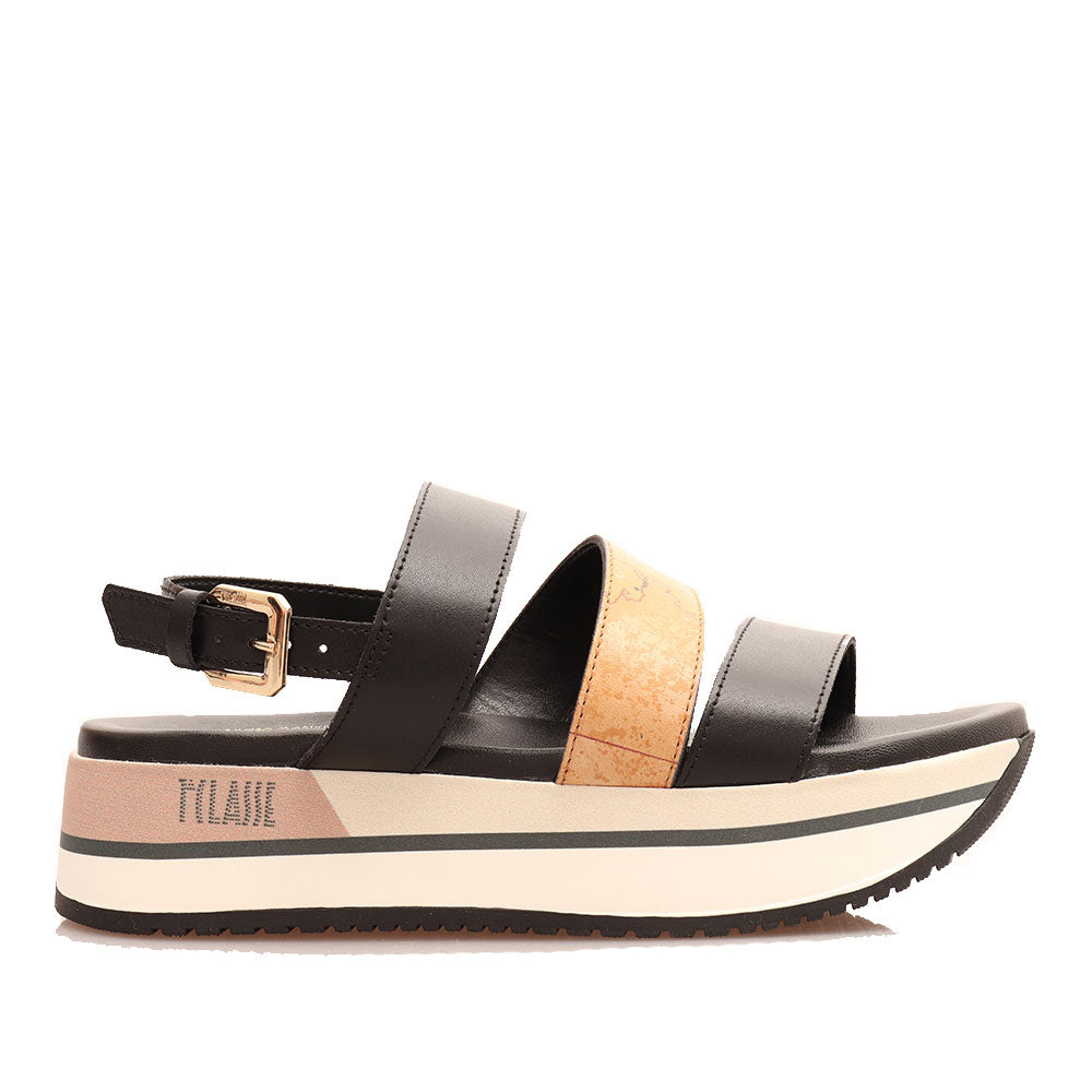 Sandali Donna in Pelle Alviero Martini 1A Classe linea Geo Classic Nero E110