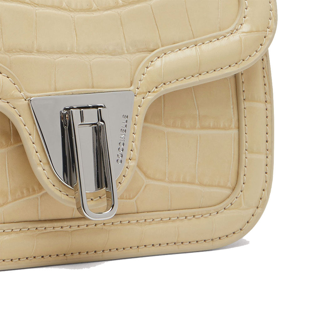 COCCINELLE Marvin Twist Croco Mini Line
Damen-Umhängetasche aus Glattleder in der Farbe Seide