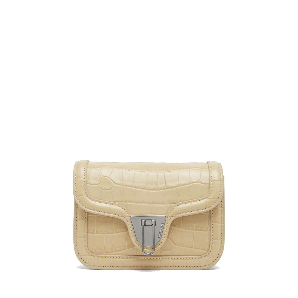 COCCINELLE Marvin Twist Croco Mini Line
Damen-Umhängetasche aus Glattleder in der Farbe Seide