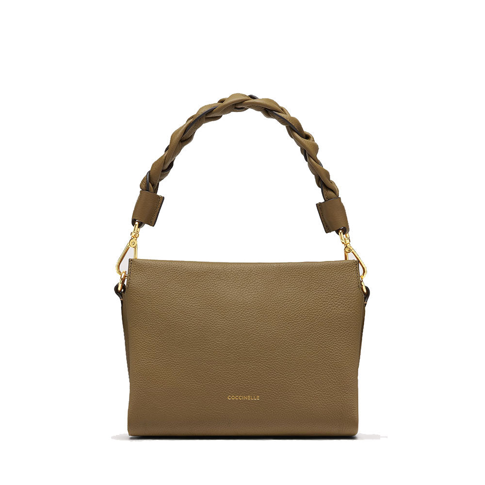 Borsa Donna a Mano COCCINELLE in Pelle Linea Boheme Small colore Nocciola