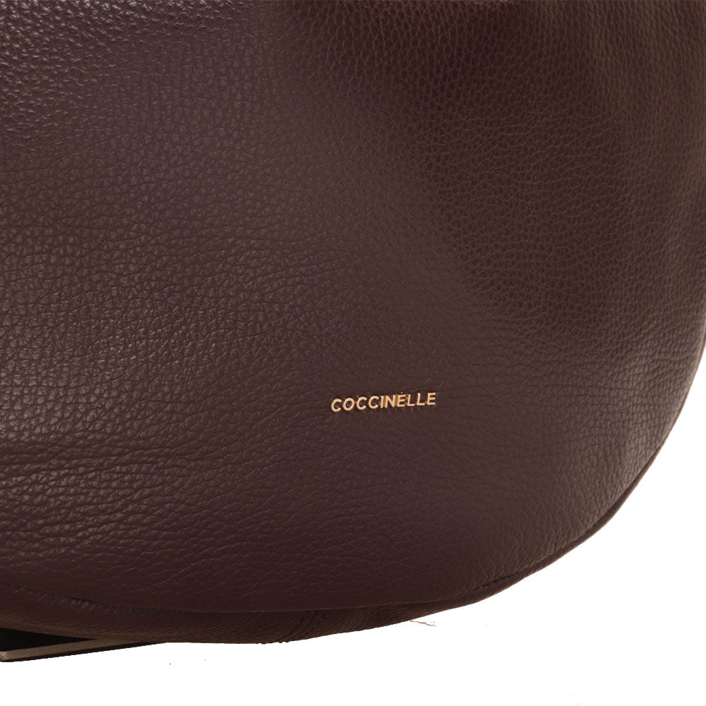 Borsa Donna a Spalla COCCINELLE in Pelle Linea Maelody Colore Cola Misura Media