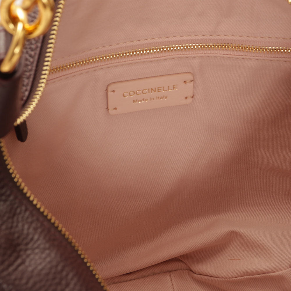 Borsa Donna a Spalla COCCINELLE in Pelle Linea Maelody Colore Cola Misura Media