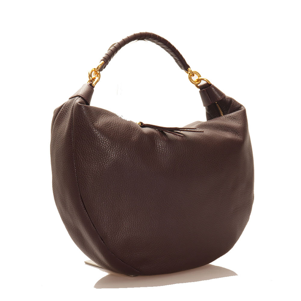 Borsa Donna a Spalla COCCINELLE in Pelle Linea Maelody Colore Cola Misura Media