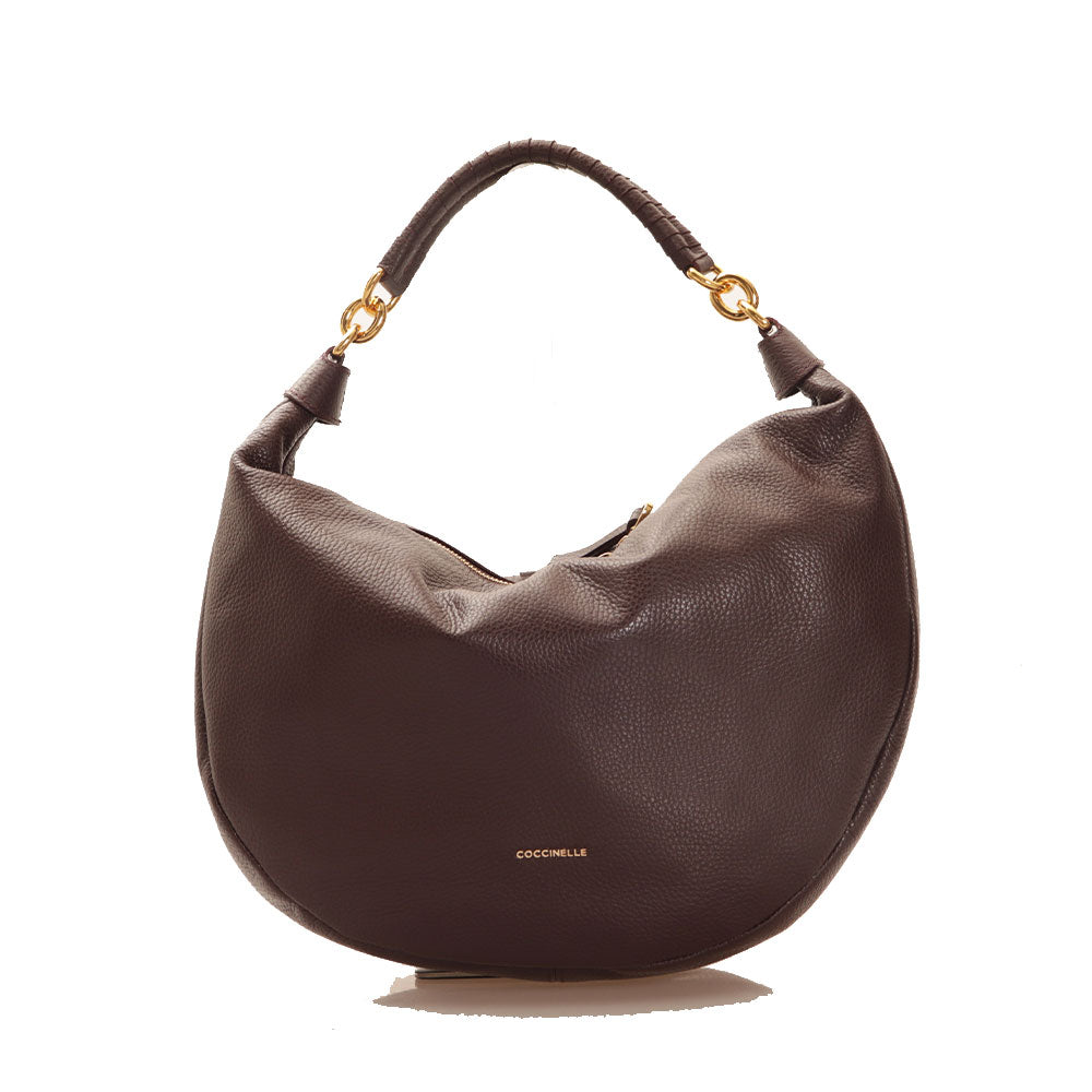 Borsa Donna a Spalla COCCINELLE in Pelle Linea Maelody Colore Cola Misura Media