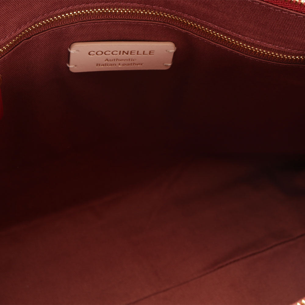 Borsa Shopping COCCINELLE Linea Lea in Pelle Ruby Misura Media