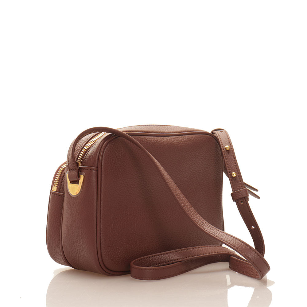 Borsa Donna a Tracolla COCCINELLE linea Lea in Pelle Colore Carruba