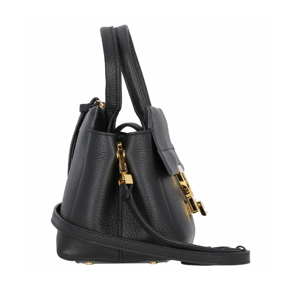 Borsa Donna a Mano COCCINELLE in Pelle linea Arlettis Colore Nero Misura Piccola