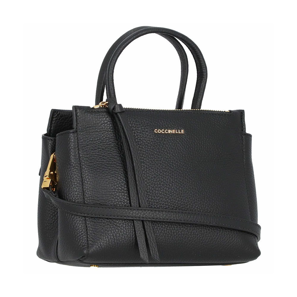 Borsa Donna a Mano COCCINELLE in Pelle linea Arlettis Colore Nero Misura Piccola