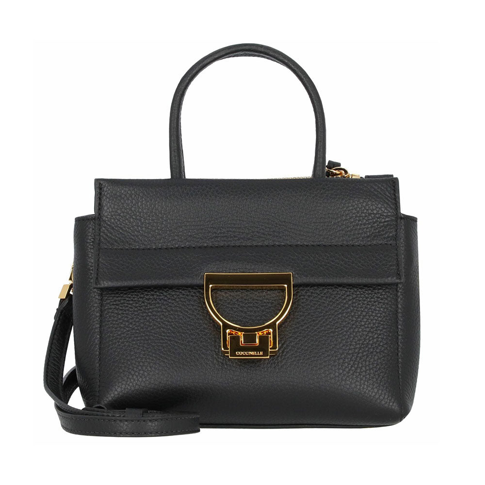 Borsa Donna a Mano COCCINELLE in Pelle linea Arlettis Colore Nero Misura Piccola