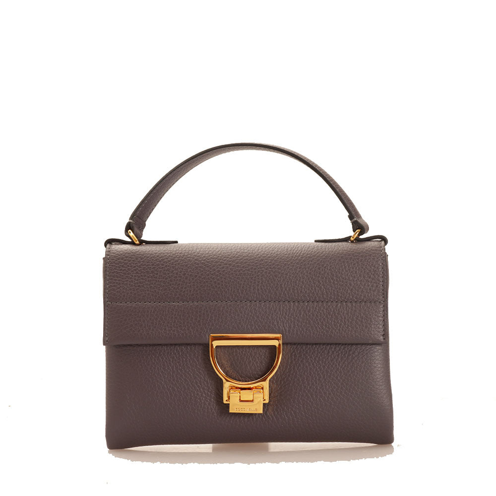 Borsa Donna a Mano con Tracolla COCCINELLE in Pelle Linea Arlettis Mini colore Ardesia