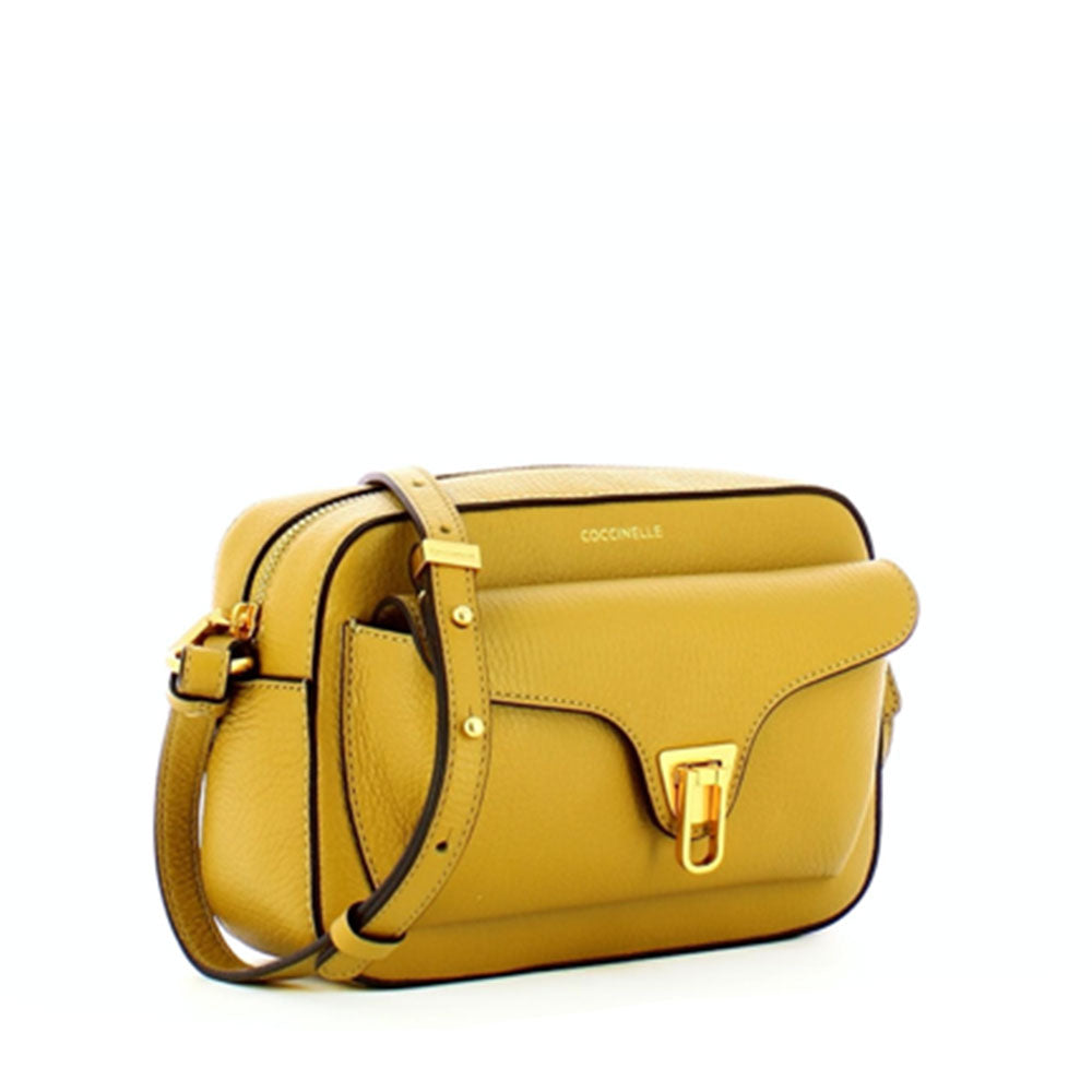 Borsa Donna a Tracolla COCCINELLE in Pelle Citronella linea Beat Soft Misura Media