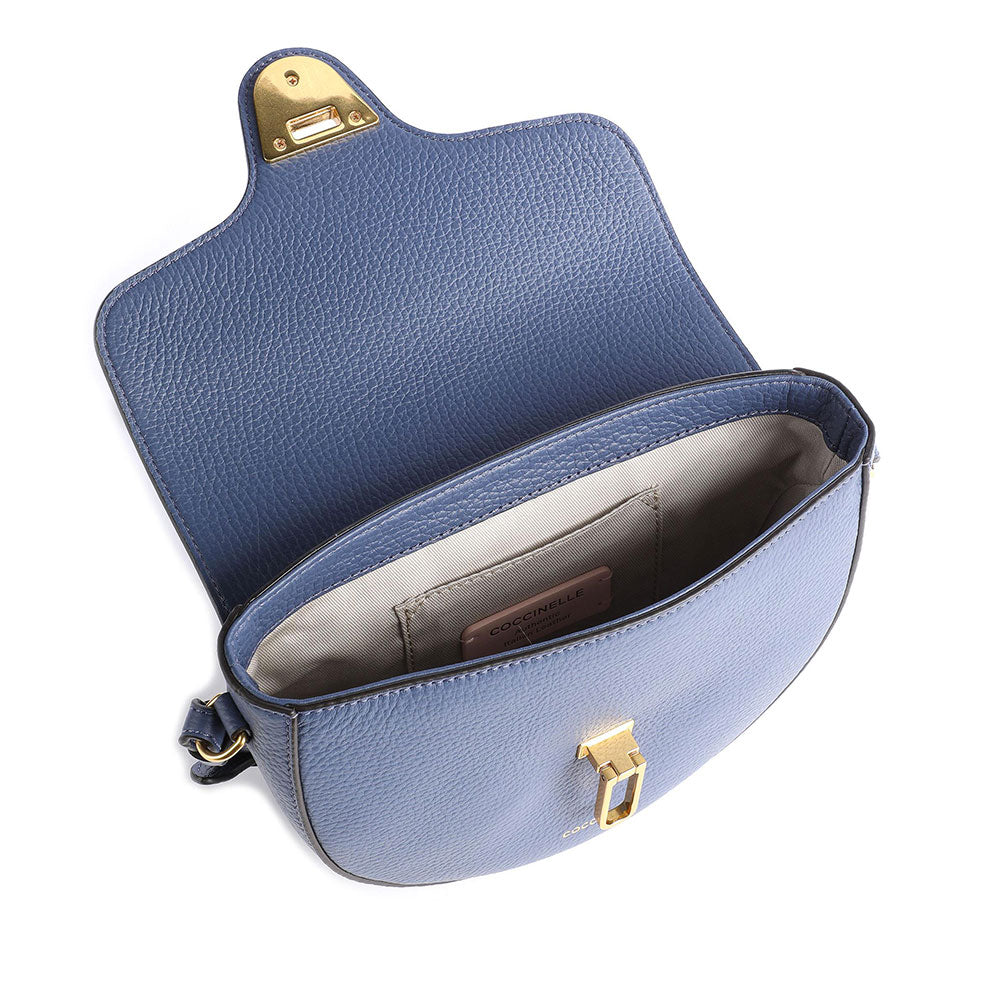 Borsa Donna a Tracolla COCCINELLE in Pelle linea Beat Soft Mini colore Mirtillo