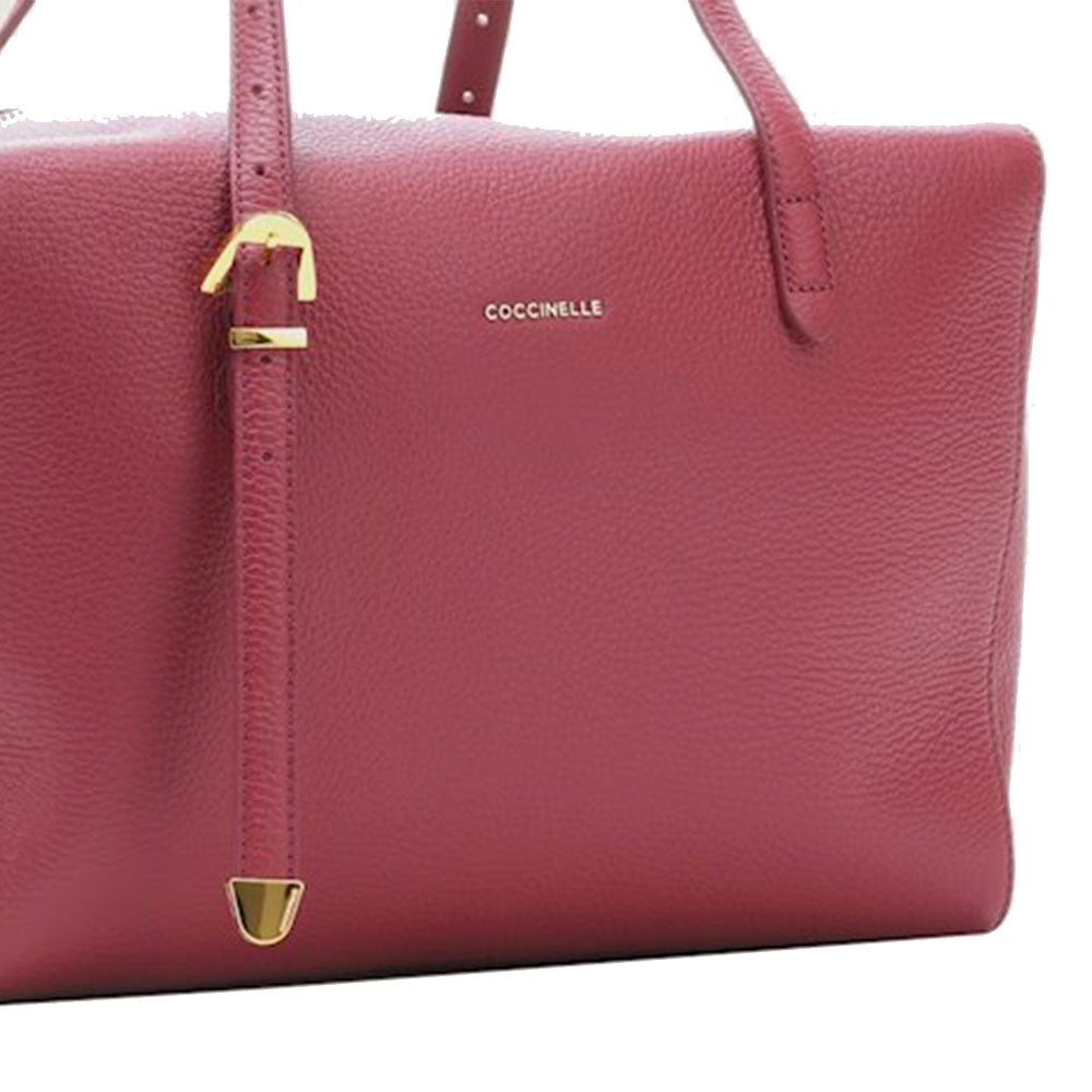 Borsa Donna Bauletto a Mano COCCINELLE in Pelle Garnet Red Linea Gleen