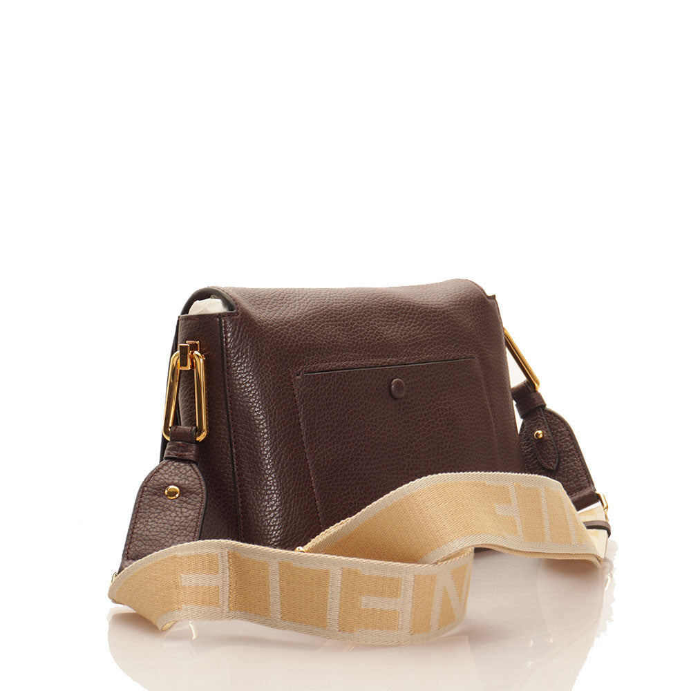 Borsa Donna a Tracolla COCCINELLE in Pelle Linea Liya Signature colore Cola