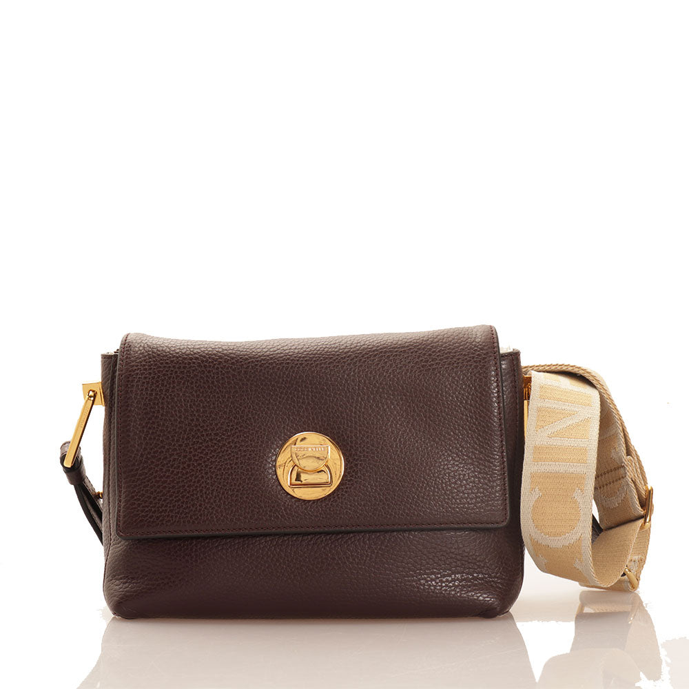Borsa Donna a Tracolla COCCINELLE in Pelle Linea Liya Signature colore Cola