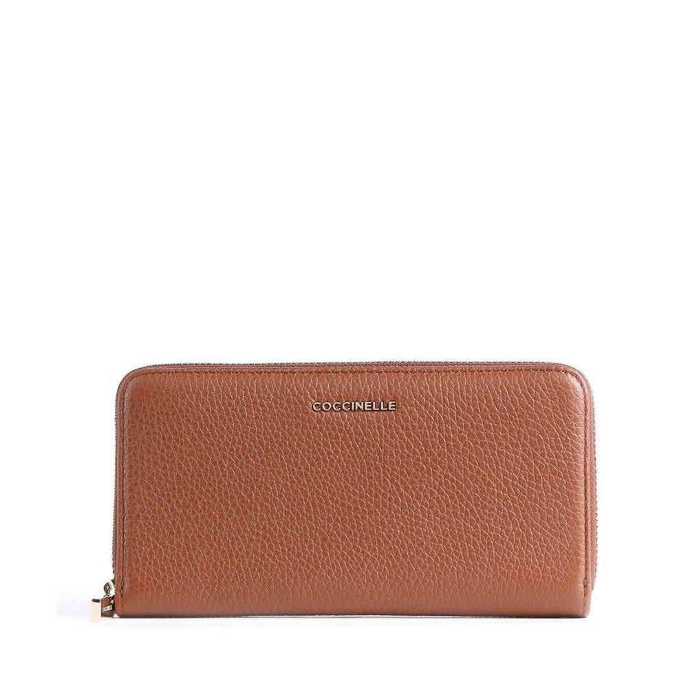 Portafoglio Donna COCCINELLE in Pelle Martellata Colore Brule