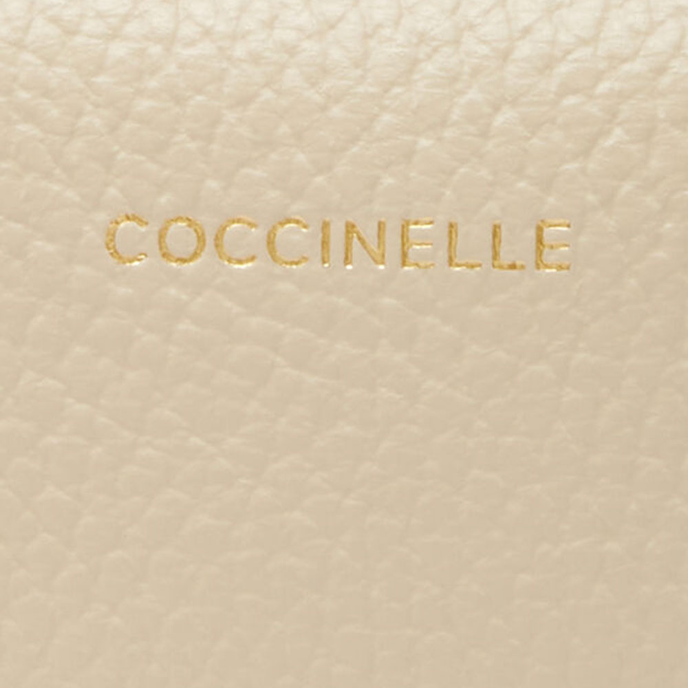 Kleines COCCINELLE Beauty Case aus Seidenleder mit Reißverschluss