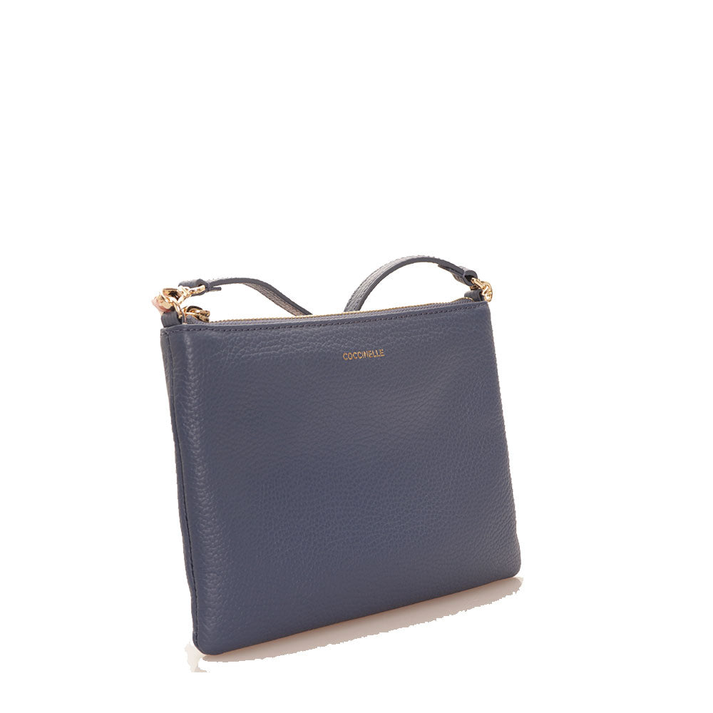 Borsa Donna a Tracolla COCCINELLE in Pelle Mirtillo Linea Best Small