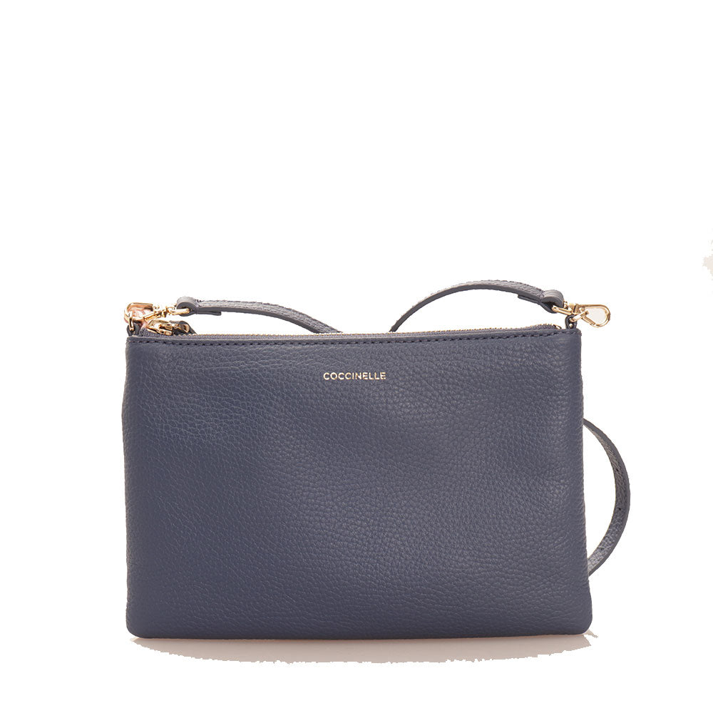 Borsa Donna a Tracolla COCCINELLE in Pelle Mirtillo Linea Best Small