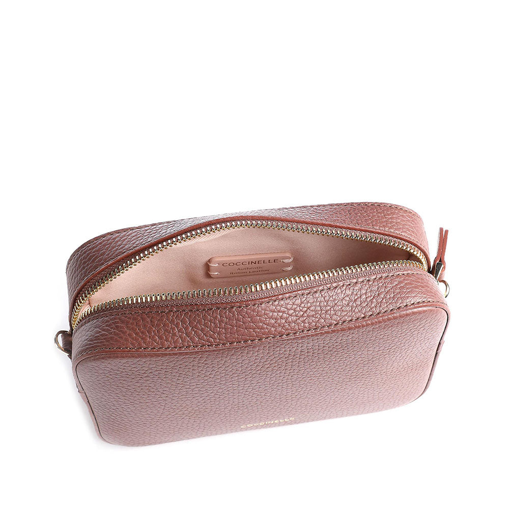 Borsa Donna a Tracolla COCCINELLE Linea Tebe Colore Carruba