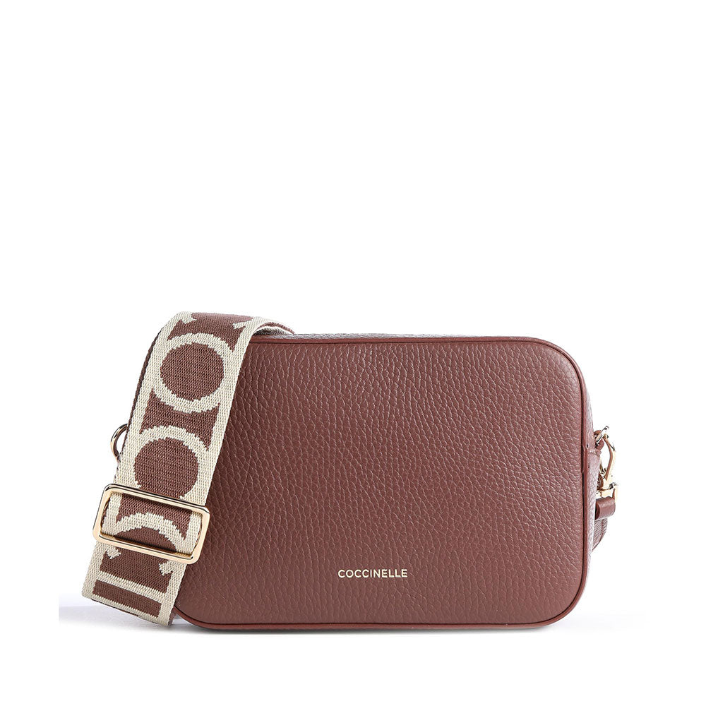 Borsa Donna a Tracolla COCCINELLE Linea Tebe Colore Carruba