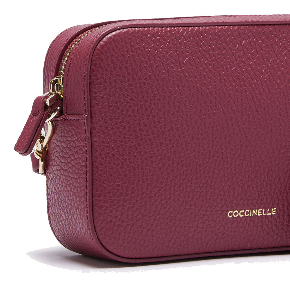 Borsa Donna a Tracolla COCCINELLE Linea Tebe Colore Garnet Red