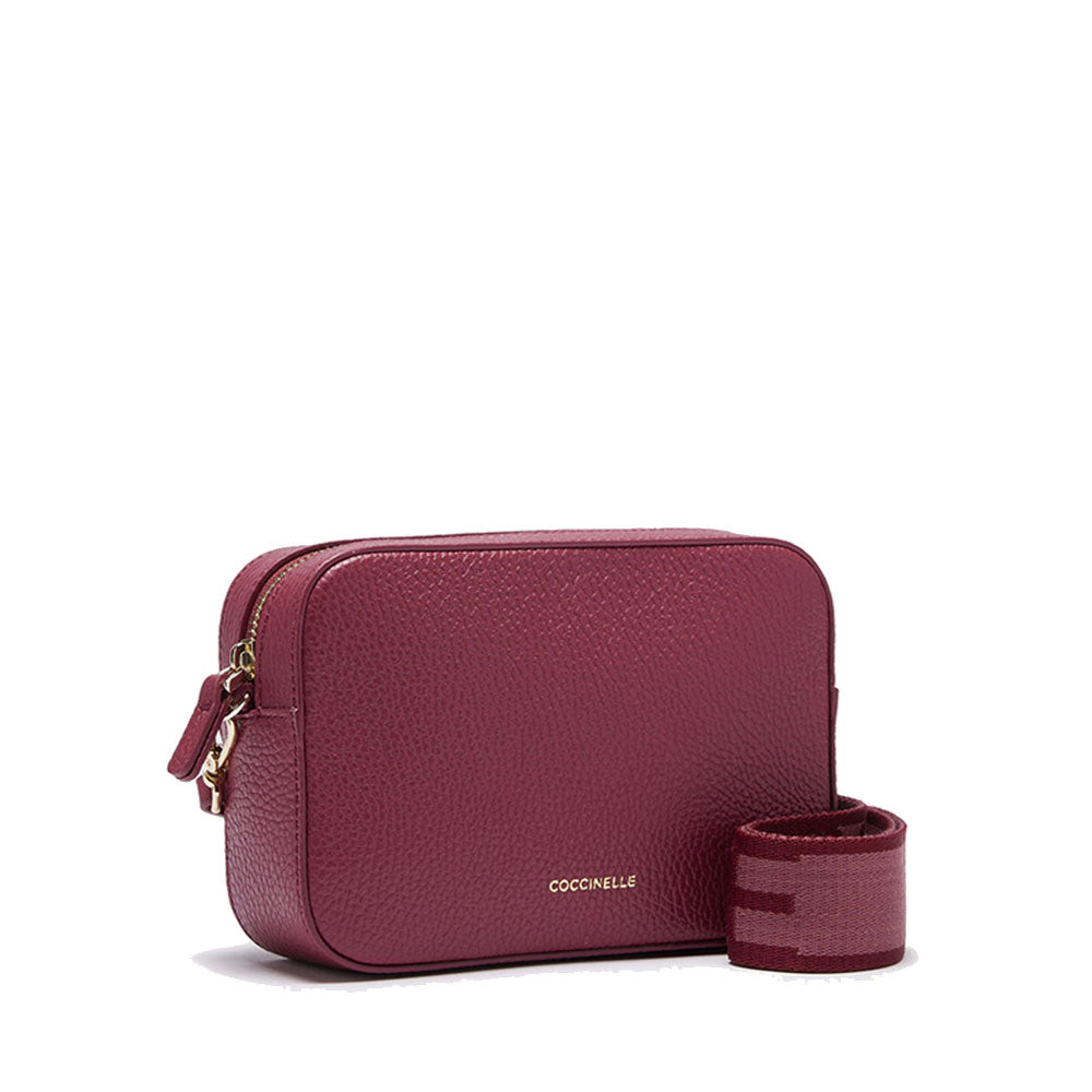 Borsa Donna a Tracolla COCCINELLE Linea Tebe Colore Garnet Red