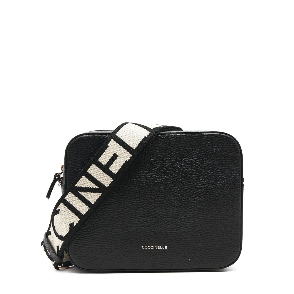 Borsa Donna a Tracolla COCCINELLE Linea Tebe Colore Nero a sconto