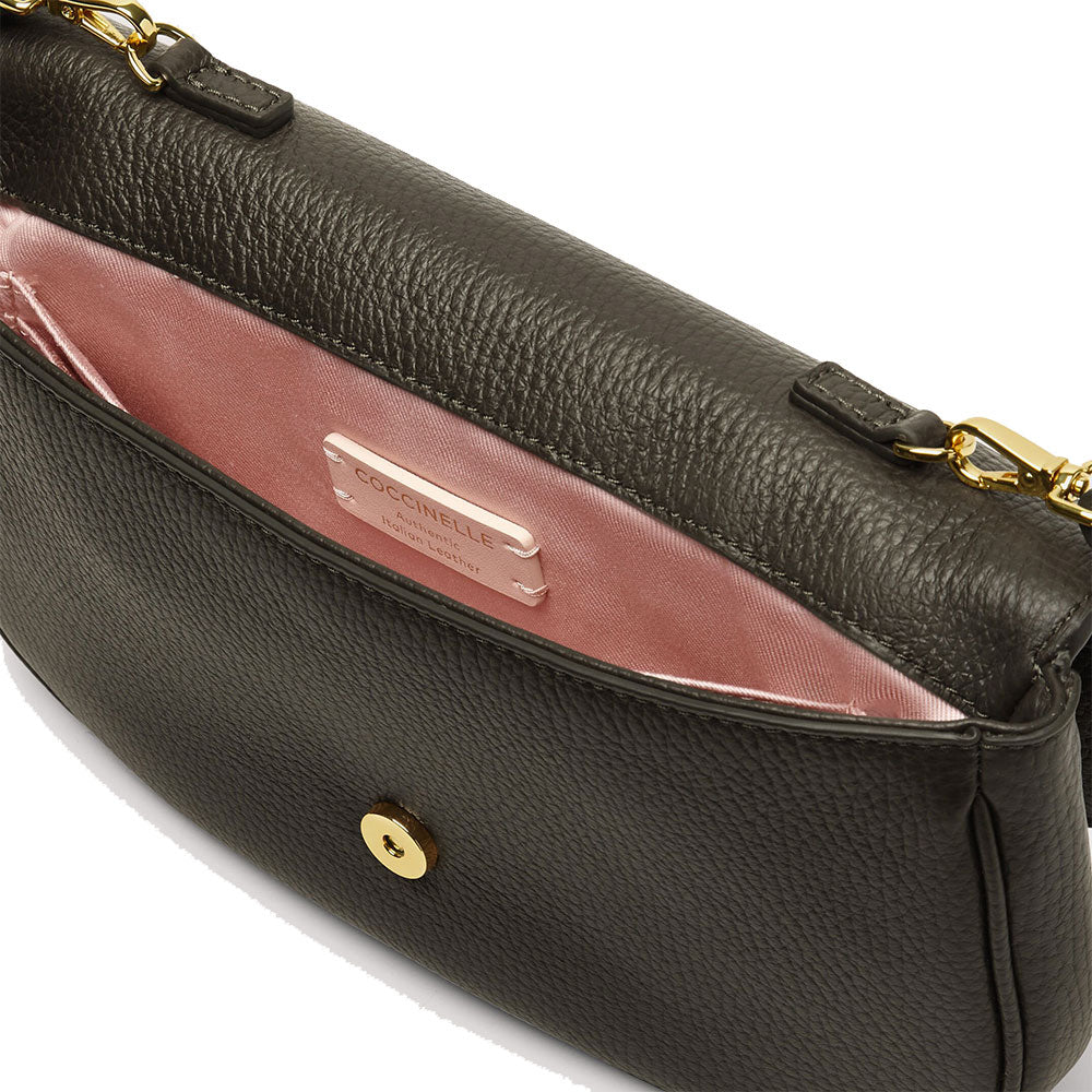 Borsa Donna a Tracolla COCCINELLE in Pelle Linea Magie Mini colore Bark