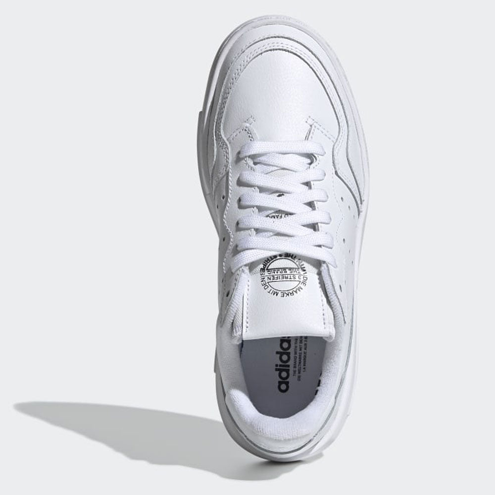 Scarpe Donna ADIDAS Sneakers linea Supercourt in Pelle Bianco
