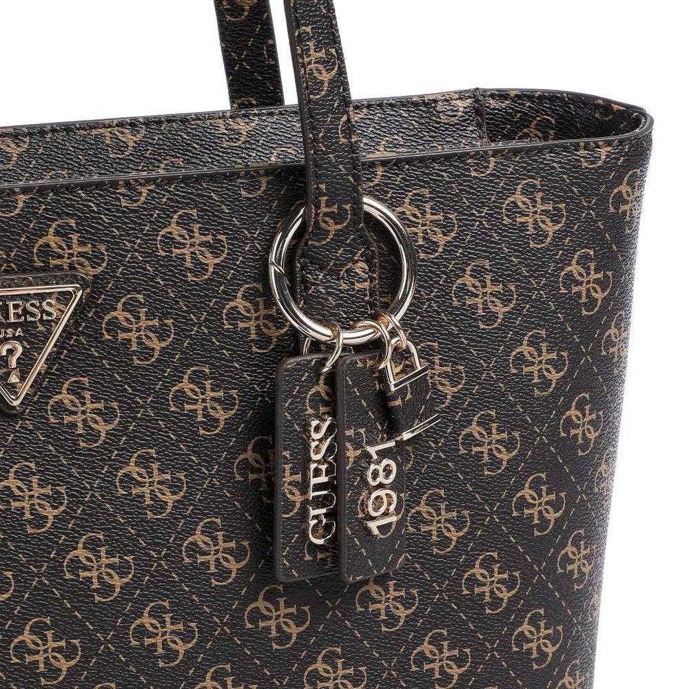 Borsa Donna Shopper a Spalla GUESS Linea Eco Elements colore Brown Logo