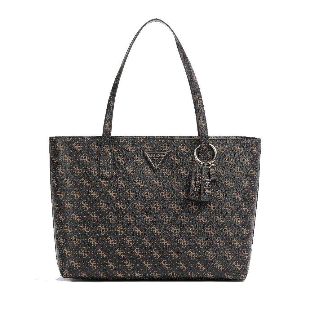Borsa Donna Shopper a Spalla GUESS Linea Eco Elements colore Brown Logo