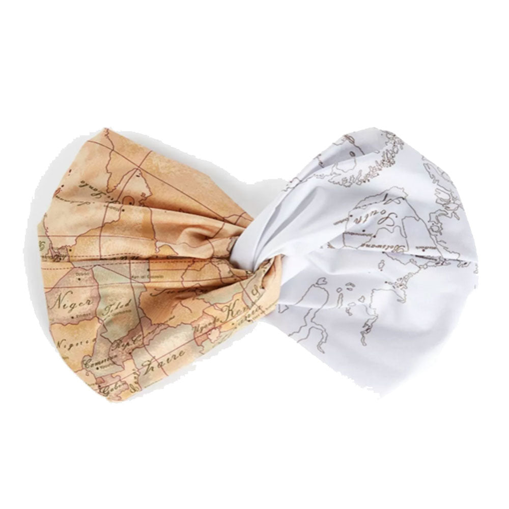 Fascia per Capelli 1A Classe Alviero Martini linea Geo Onda Mix Bianco F021