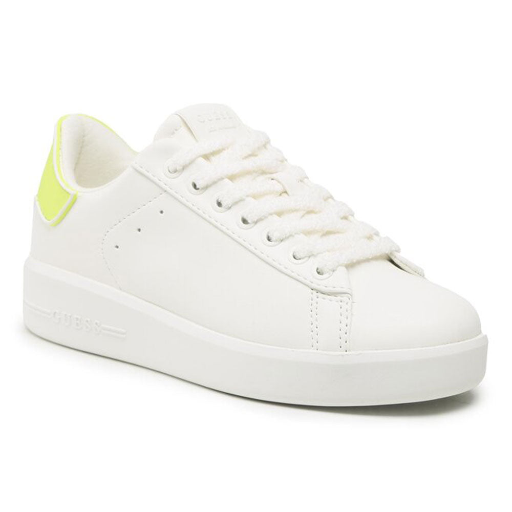 Scarpe Donna GUESS Sneakers Linea Rockies Colore White - Lime